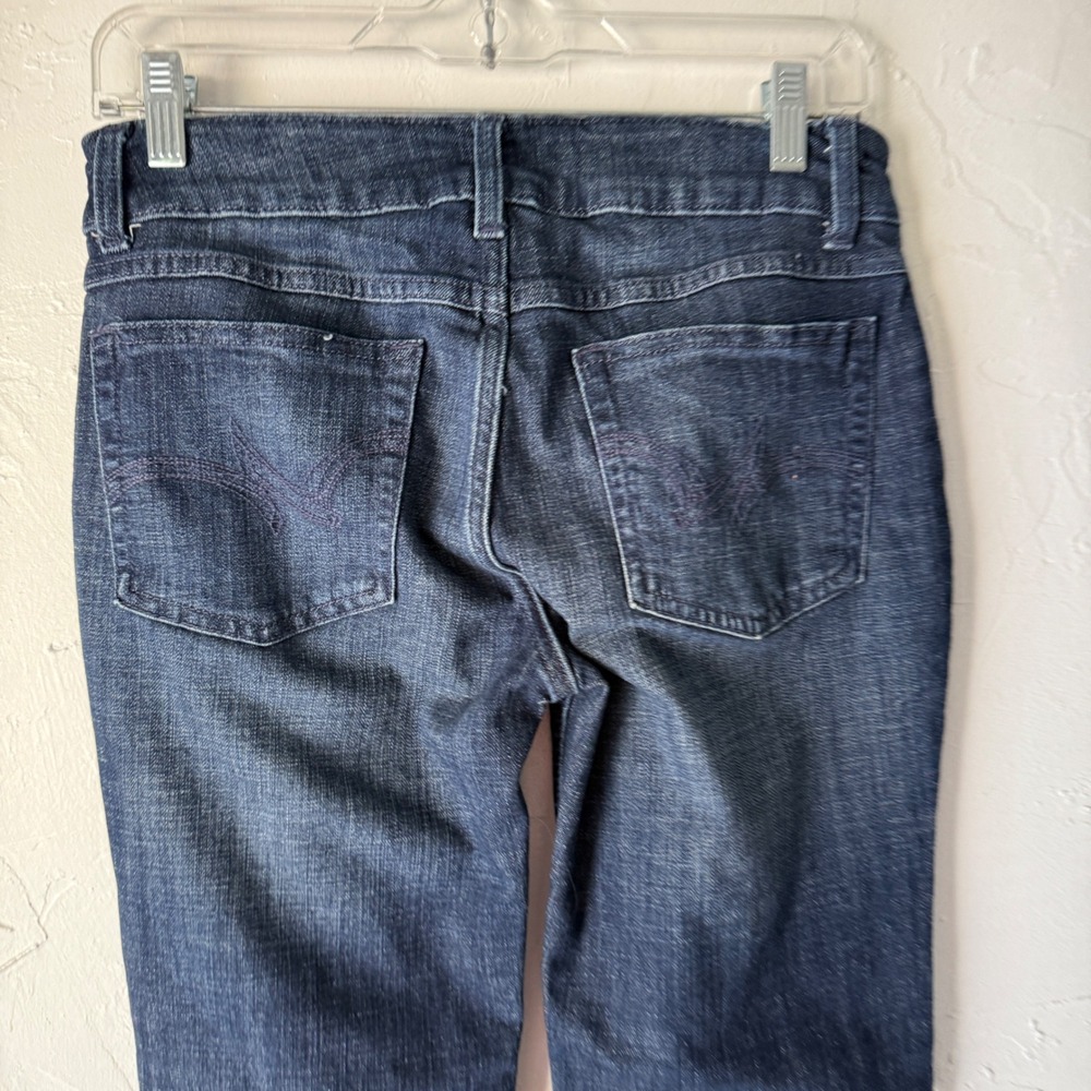 Wrangler Straight Leg Dark Wash Denim‎ Jeans Women's 5/6 Stretch Western Rodeo